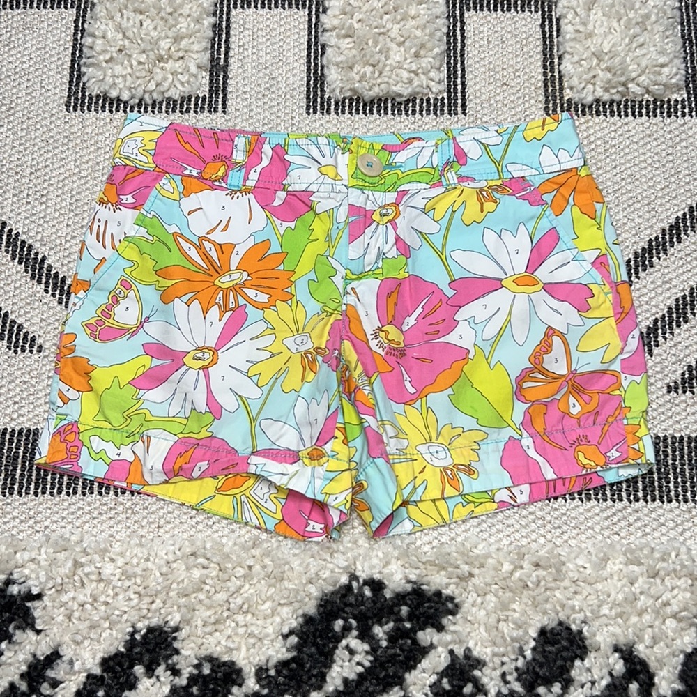 Women’s Lilly Pulitzer Callahan Shorts Paint By Numbers Size 2